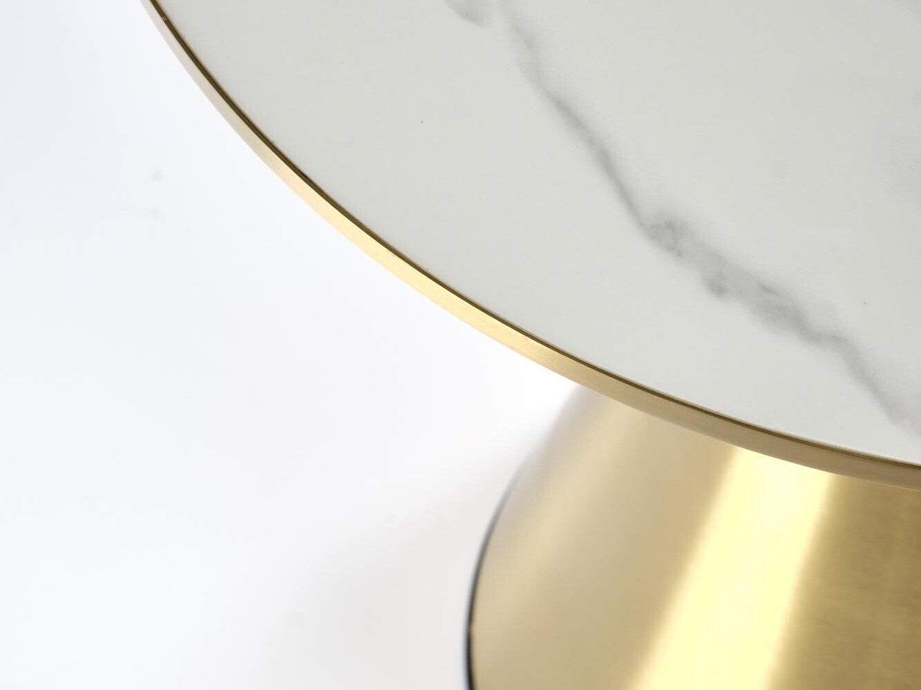 Coffee table Houston 1553 (Golden + White marble)