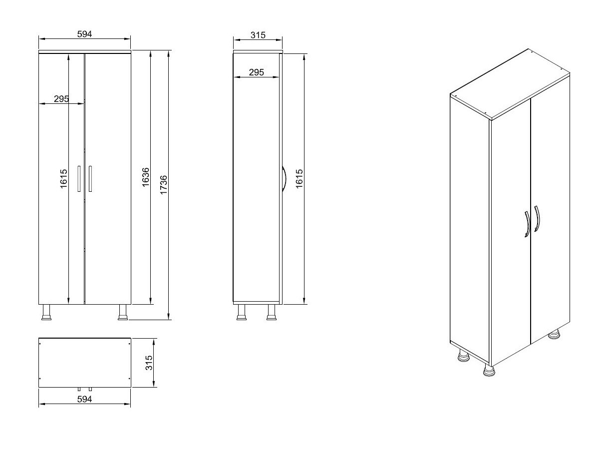 Όρθιο ντουλάπι μπάνιου Kailua 2075