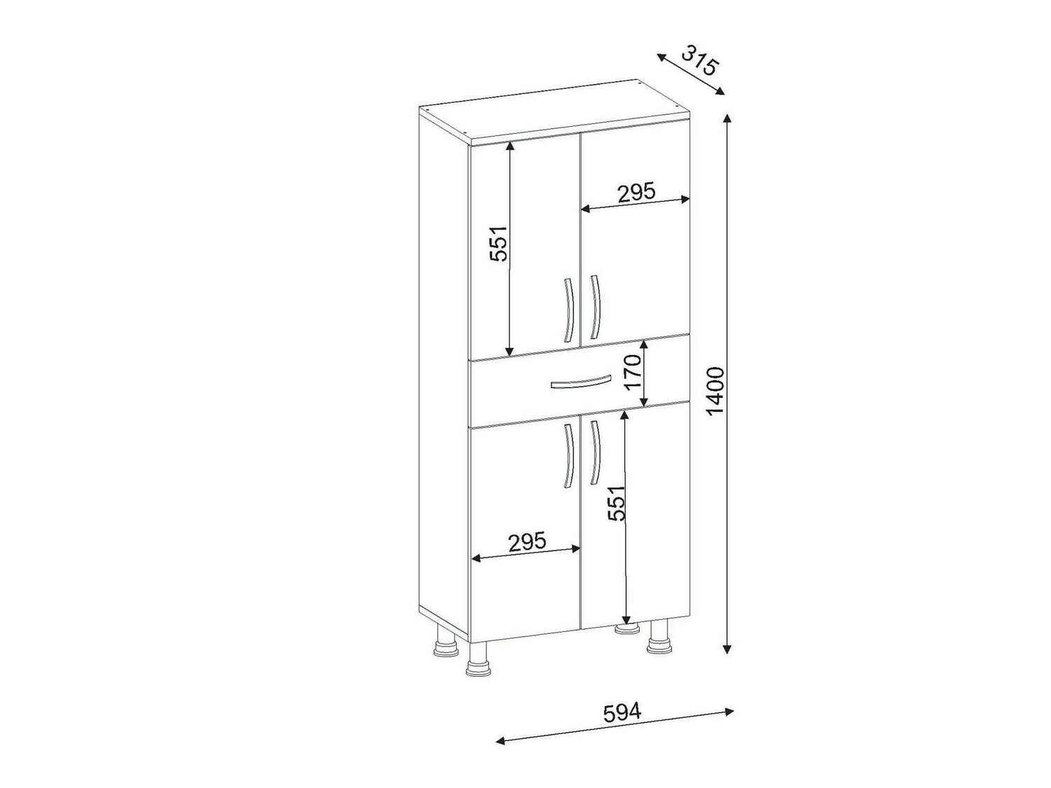 Όρθιο ντουλάπι μπάνιου Kailua 2076