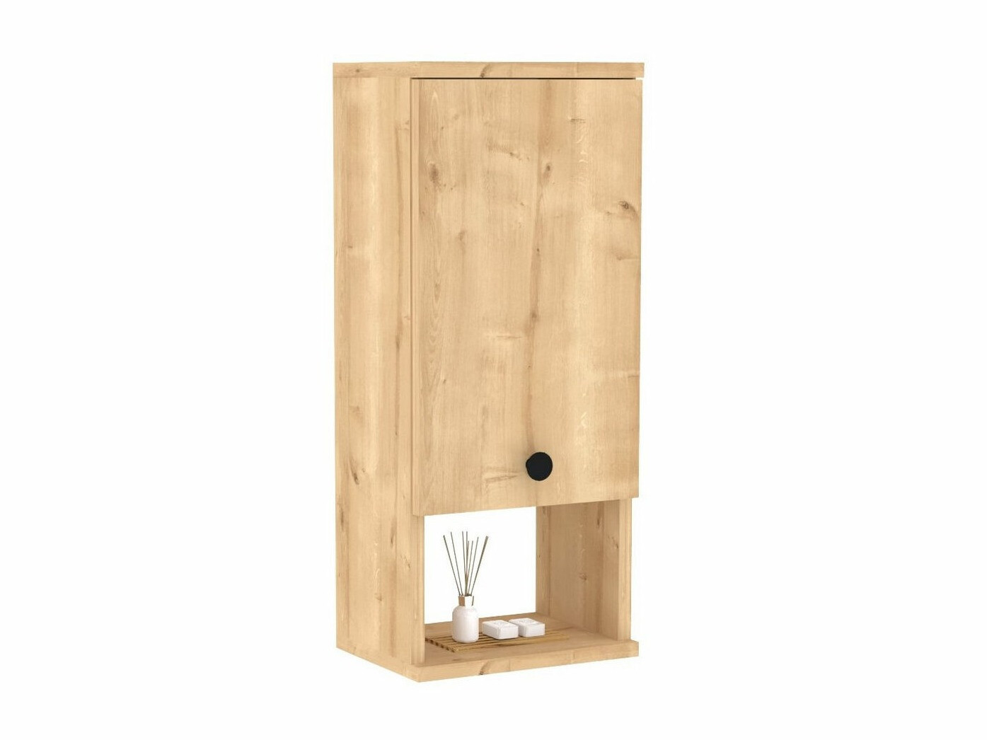 Επιτοίχιο ντουλάπι μπάνιου Kailua 754 (Ανοιχτό καφέ)