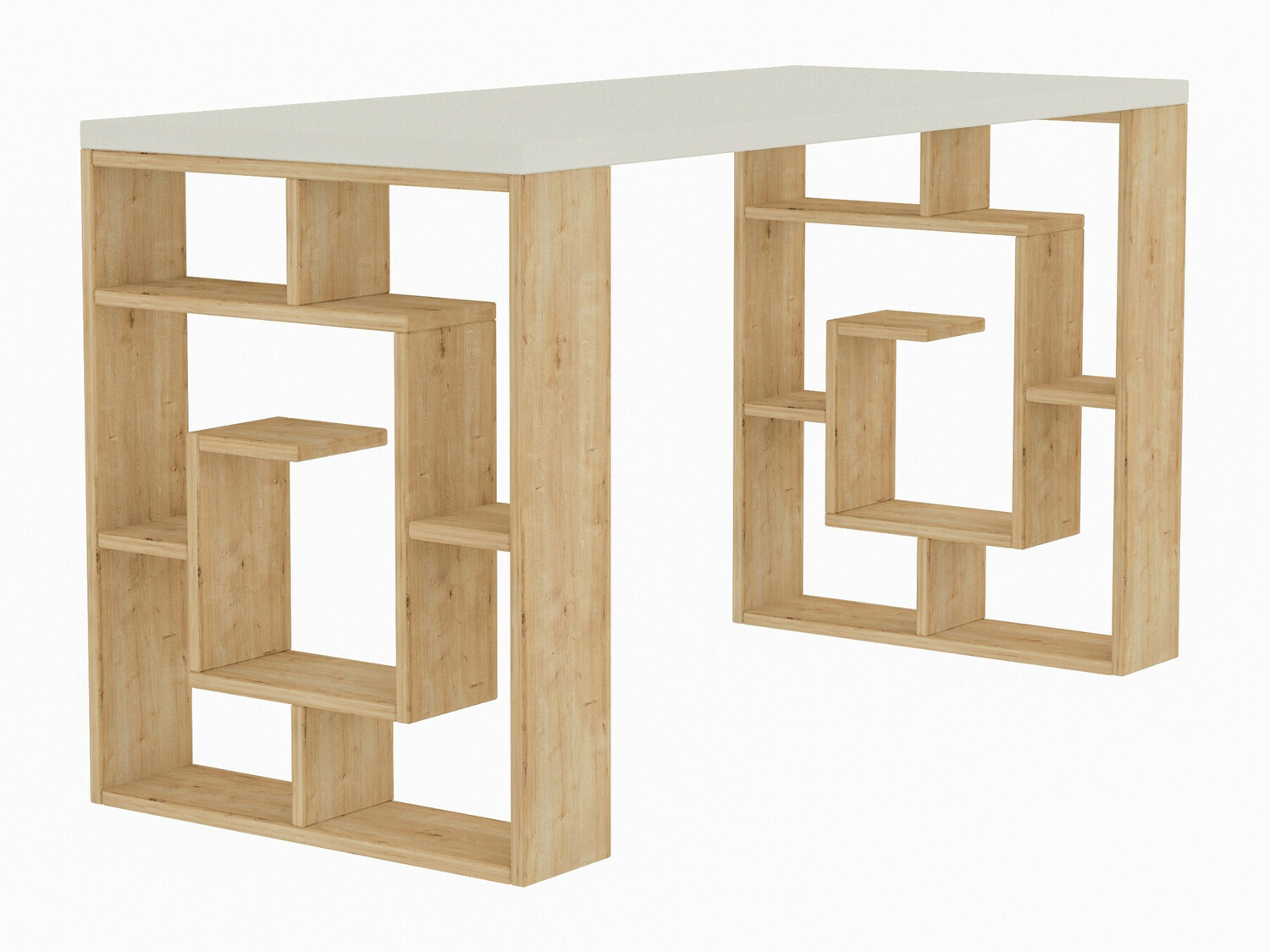Desk Kailua 813 (White + Light oak)