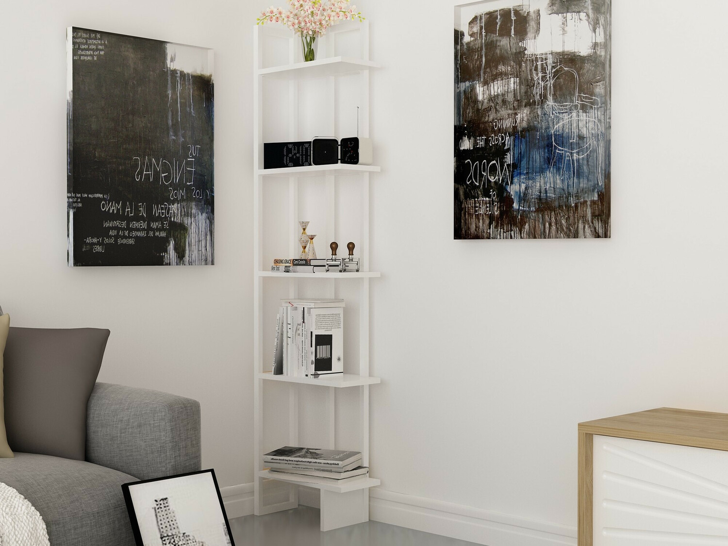 Βιβλιοθήκη Kailua 1078 (Άσπρο)