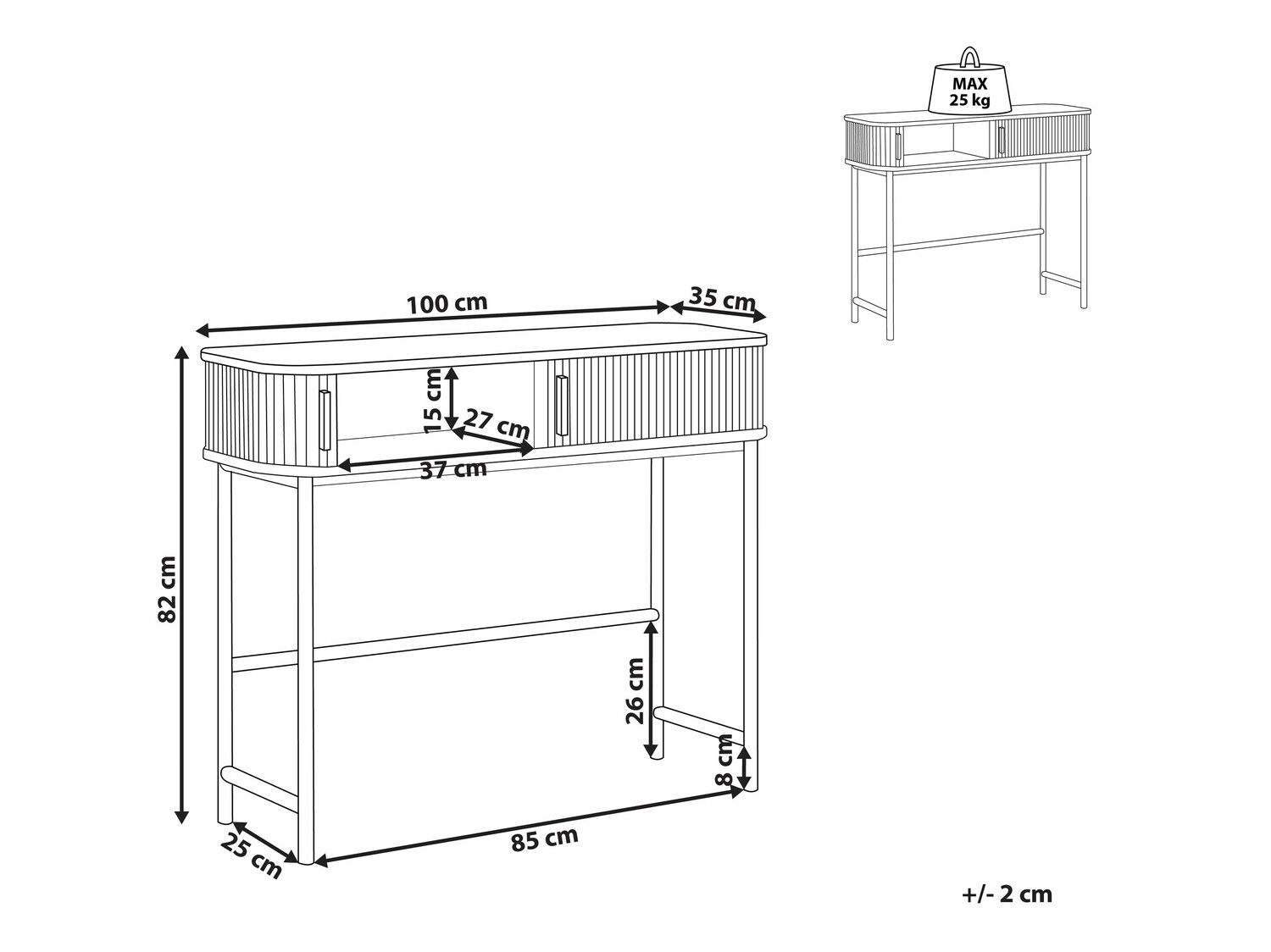 Console table Berwyn 112
