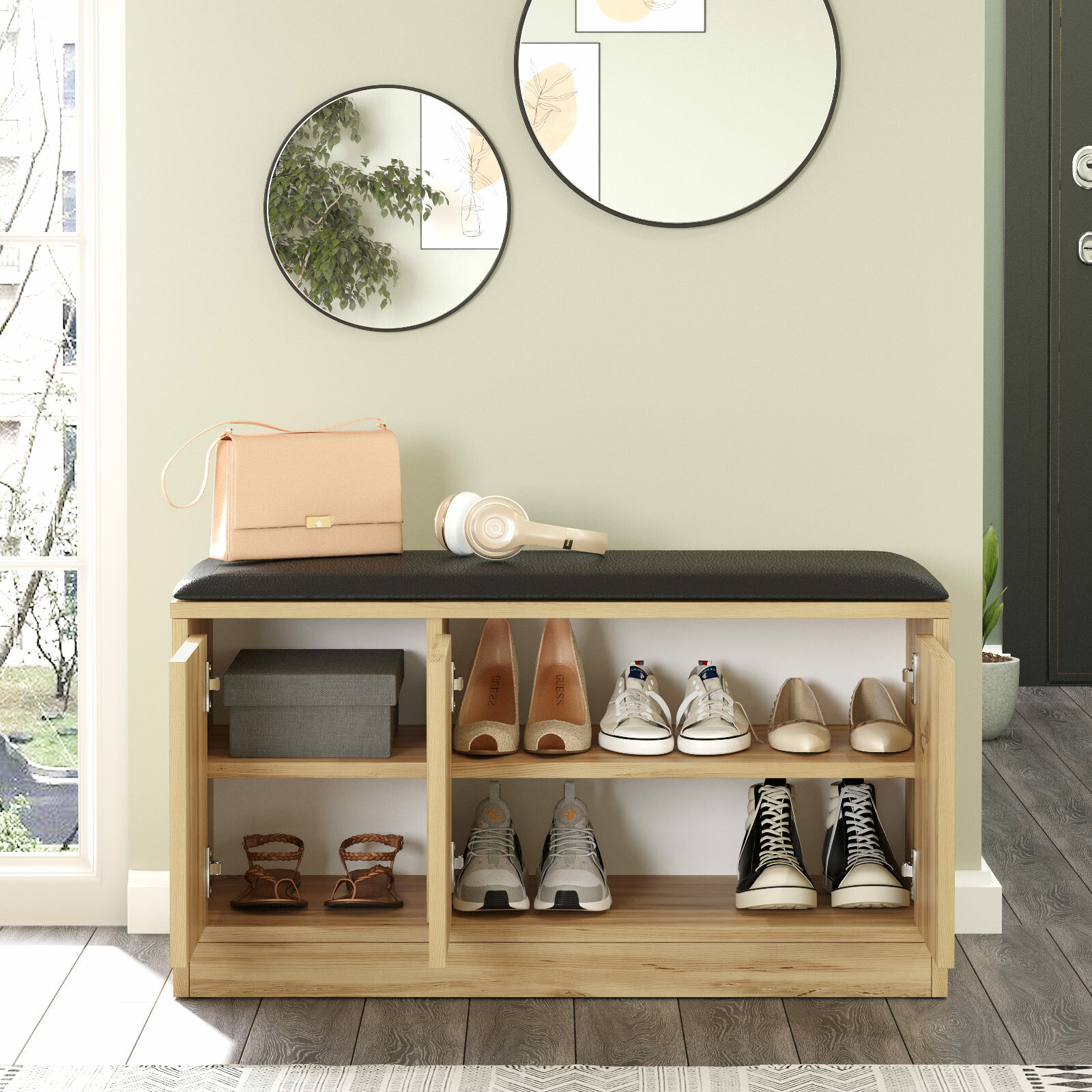Shoe shelf Kailua 1084 (Oak)