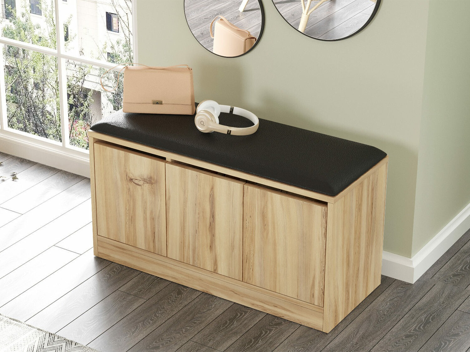 Shoe shelf Kailua 1084 (Oak)