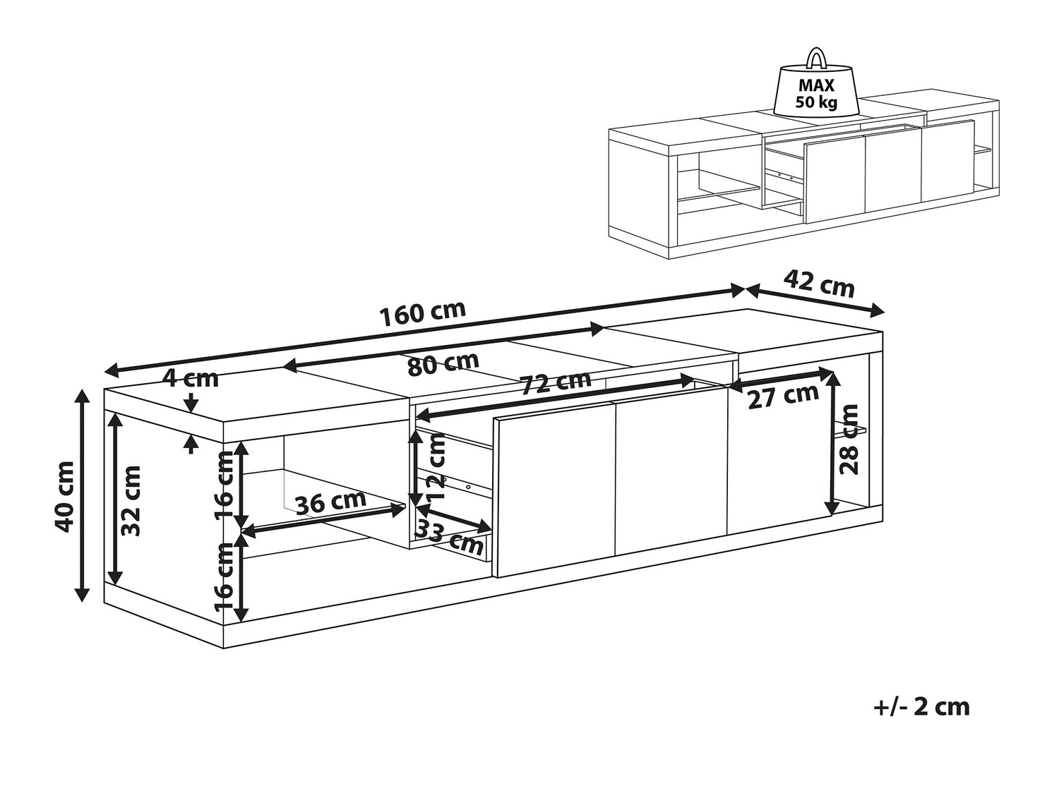 TV stand Berwyn 110