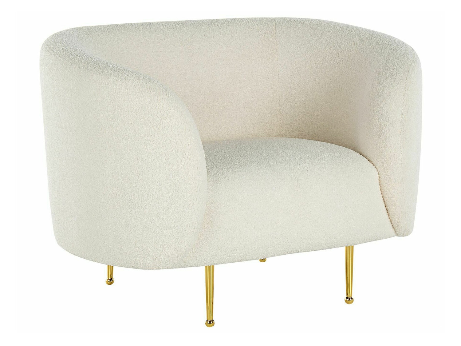 Armchair Berwyn 122 (White + Golden)