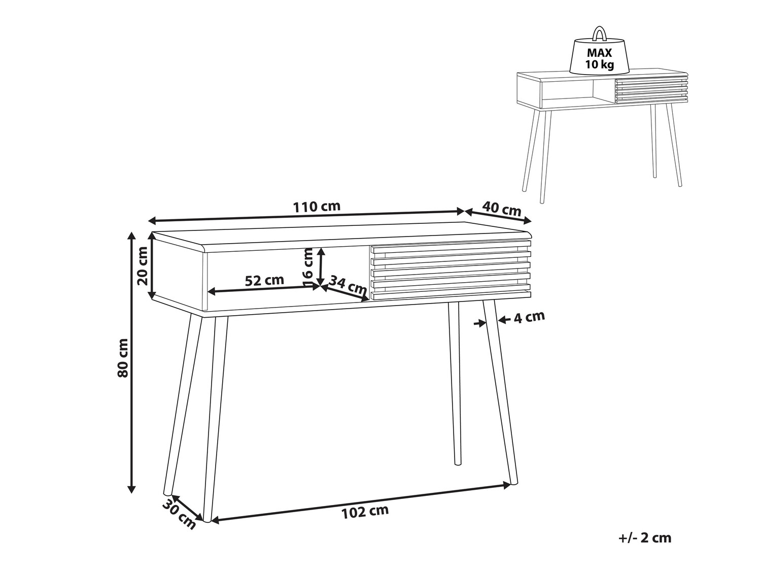 Console table Berwyn 135