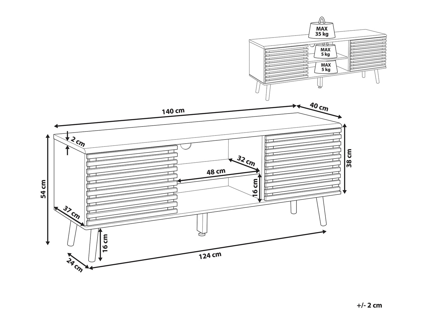 TV stand Berwyn 134