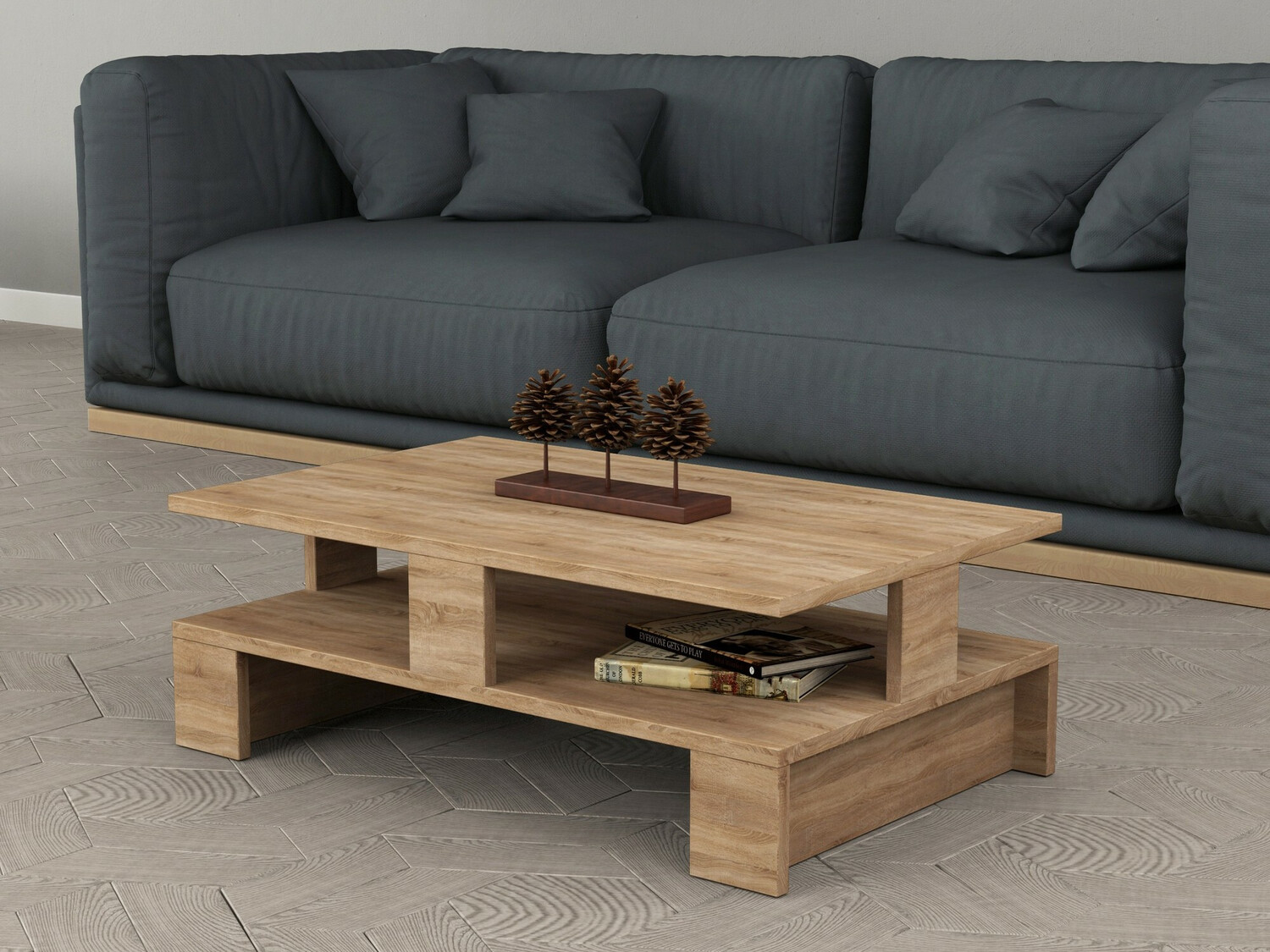 Τραπεζάκι σαλονιού Kailua 1216 (Δρυς)