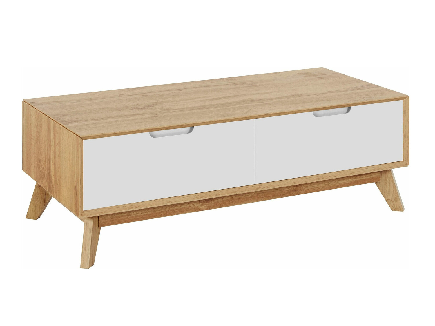 Coffee table Dorvou 103 (White + Oak)