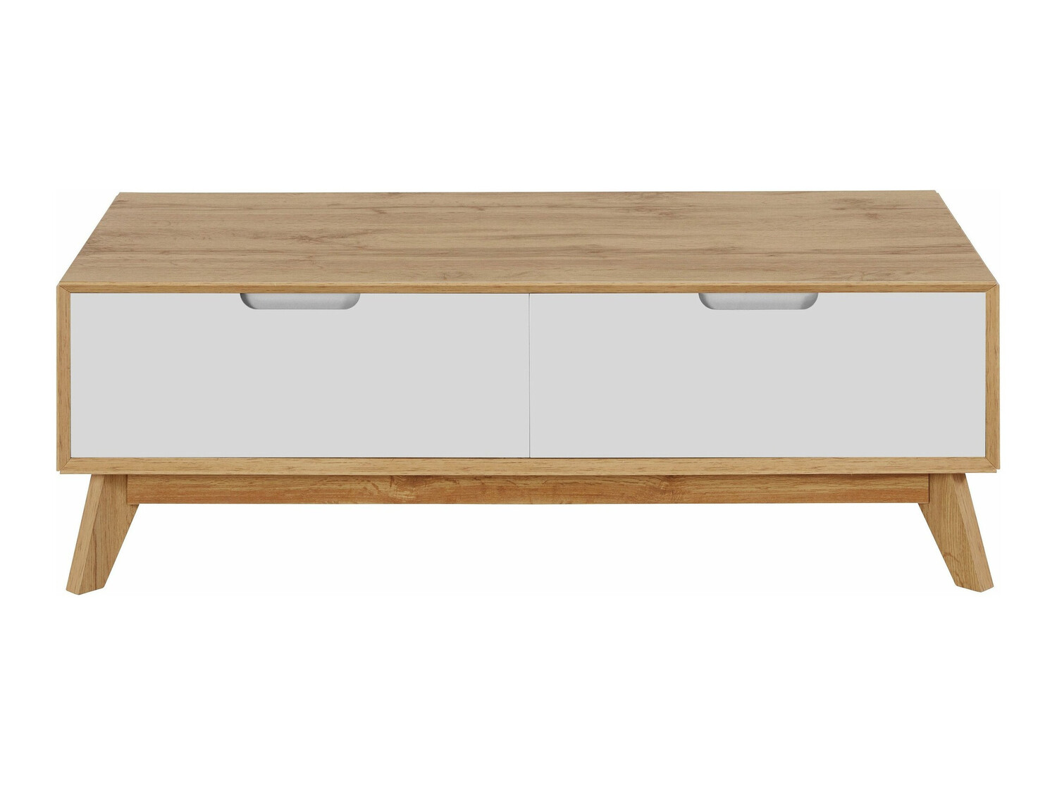 Coffee table Dorvou 103 (White + Oak)