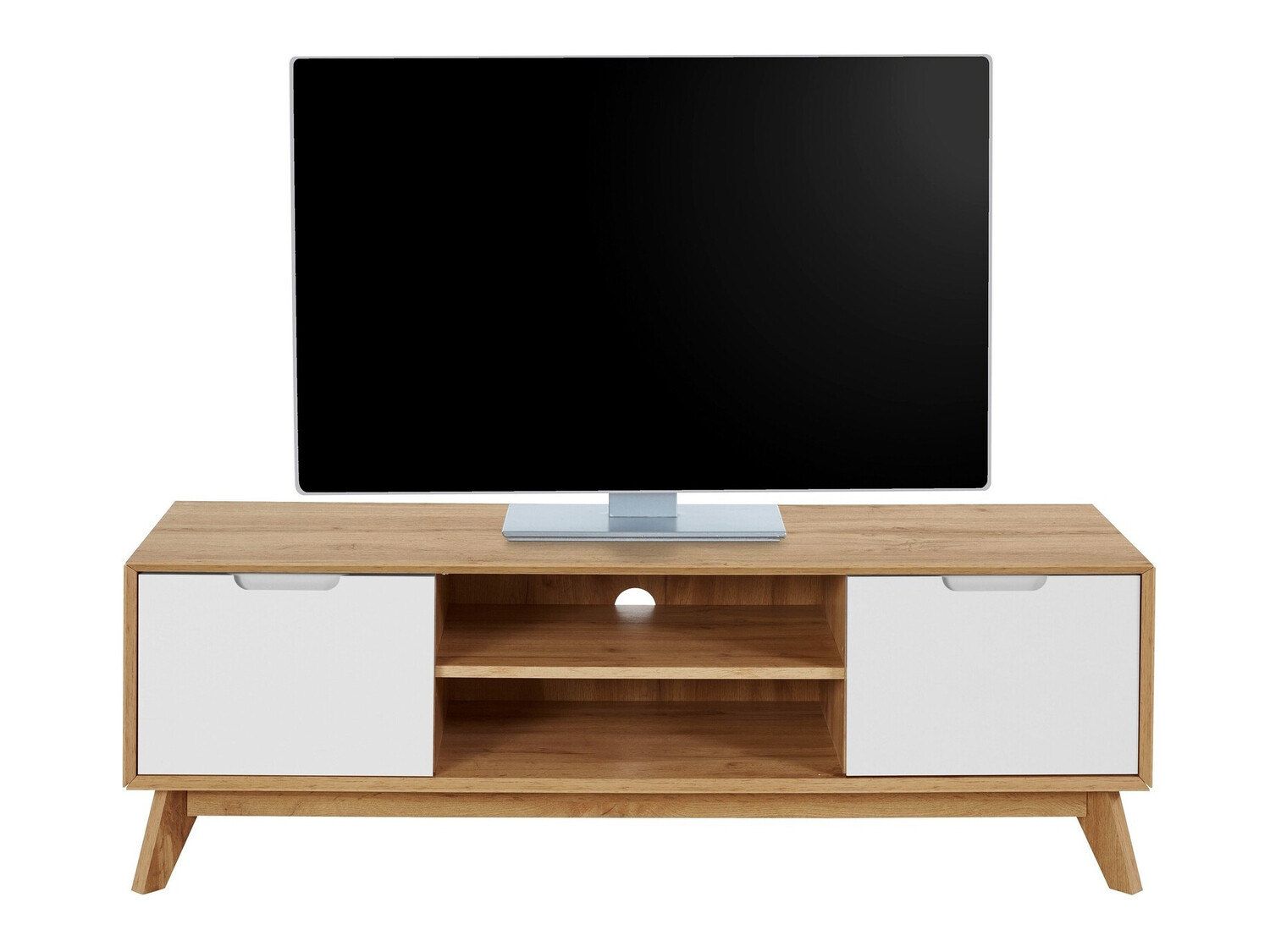 TV stand Dorvou 102 (White + Oak)