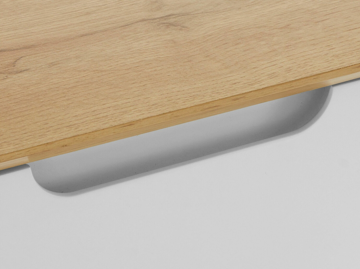 Shoe cabinet Dorvou 104 (White + Oak)