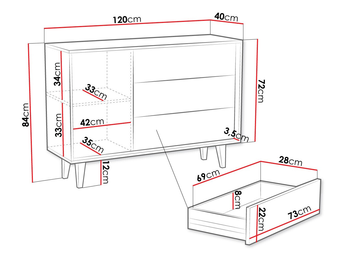 Συρταριέρα Comfivo Romtori