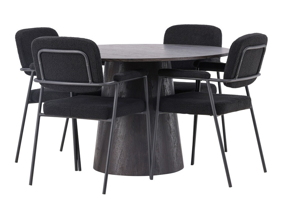 Σετ τραπεζαρίας Dallas 4250 (Σκούρο καφέ)