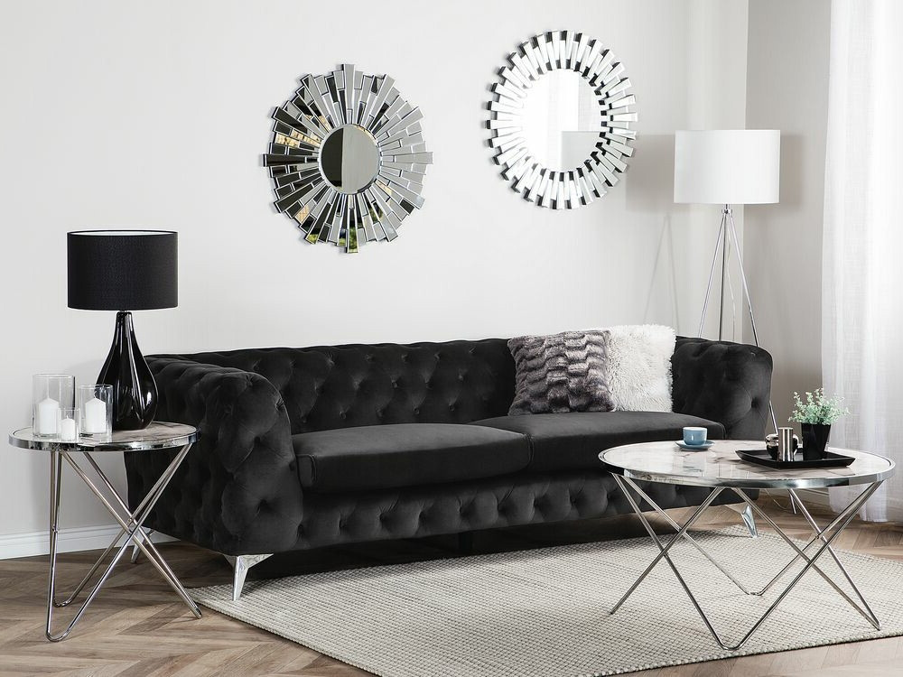 English-style sofa Berwyn 185 (Black)
