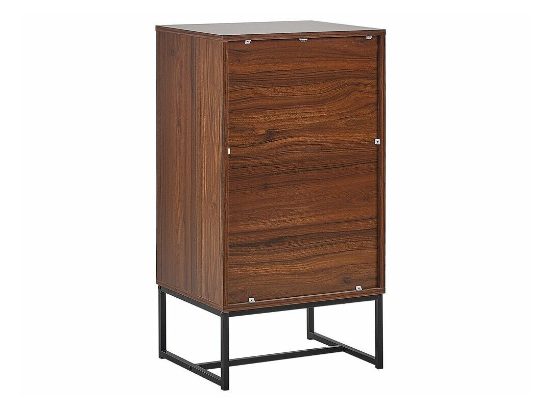 Chest of drawers Fiotivu 103 (White + Black + Dark wood)