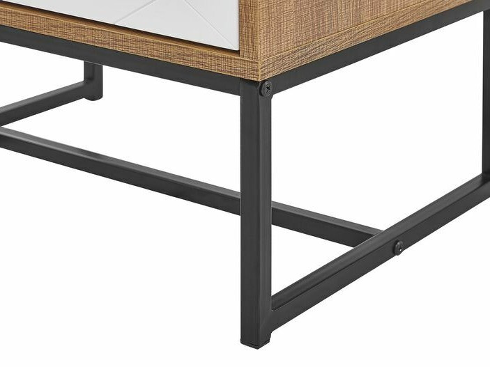 Chest of drawers Fiotivu 103 (White + Black + Light wood)