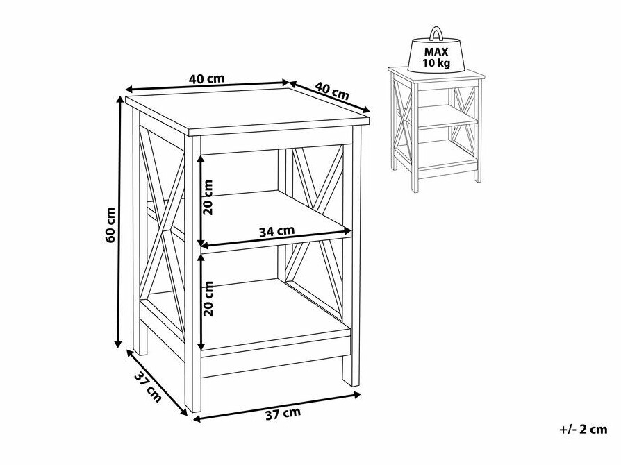 Side table Cateti 103 (White)