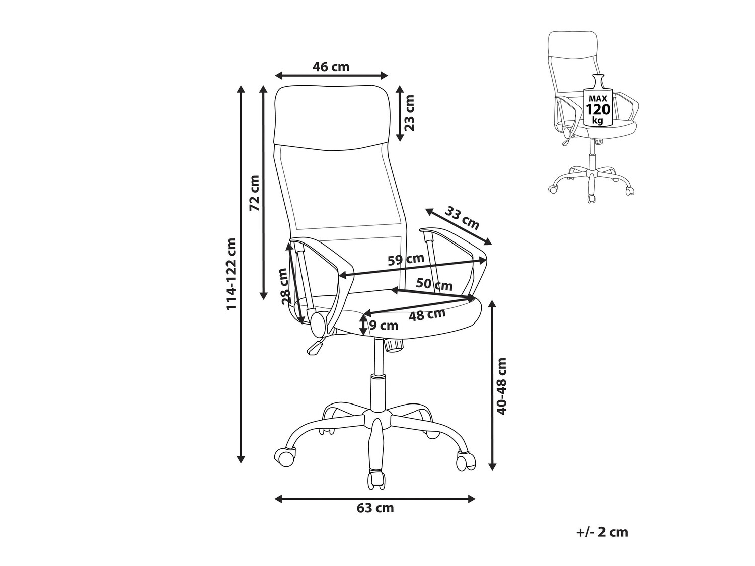 Office chair Berwyn 267 (Beige)