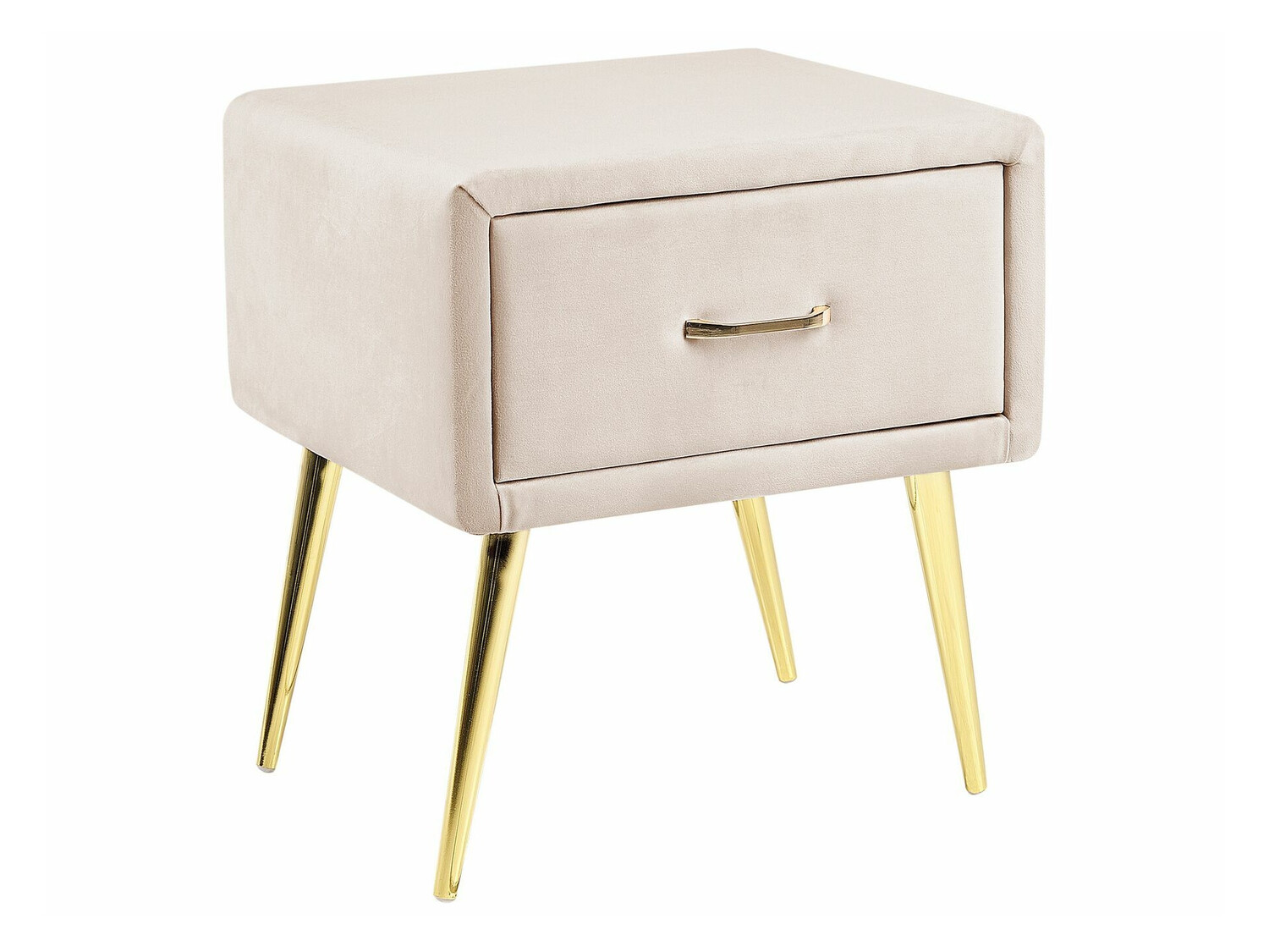 Bedside table Berwyn 325 (Beige + Golden)