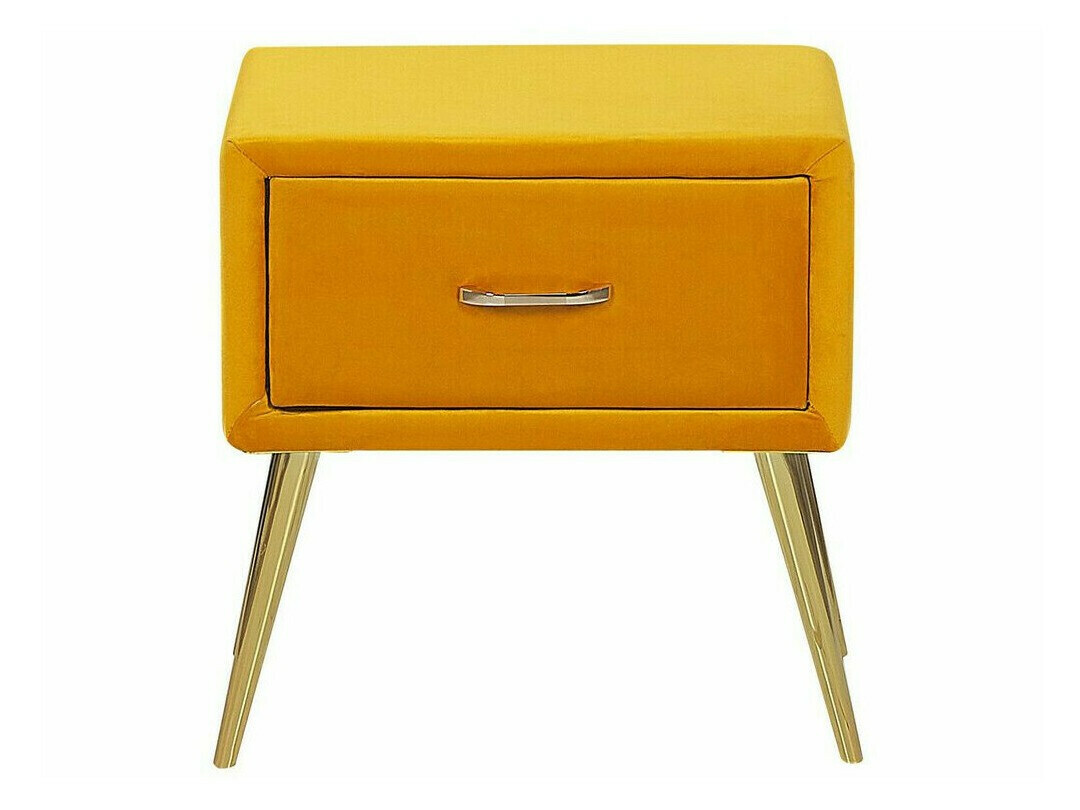 Bedside table Berwyn 325 (Yellow + Golden)