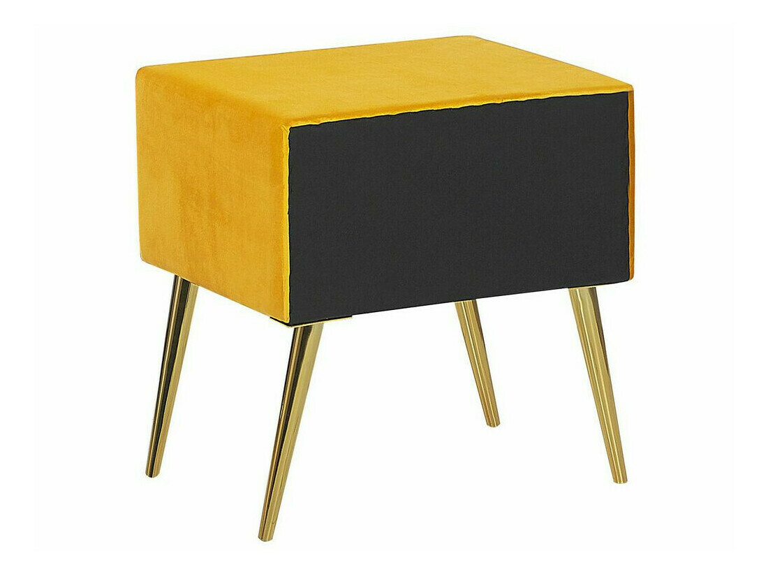 Bedside table Berwyn 325 (Yellow + Golden)