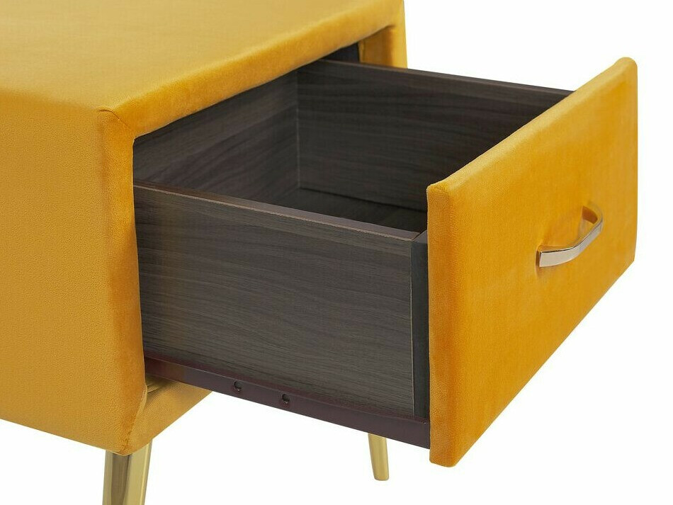 Bedside table Berwyn 325 (Yellow + Golden)