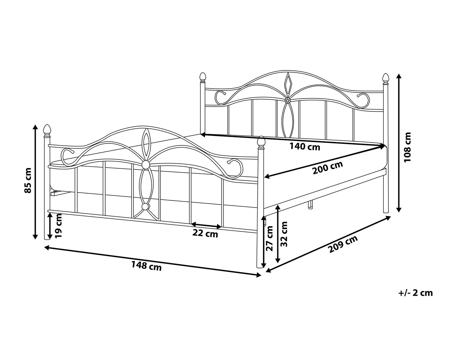 Bed Berwyn 441 (Black)