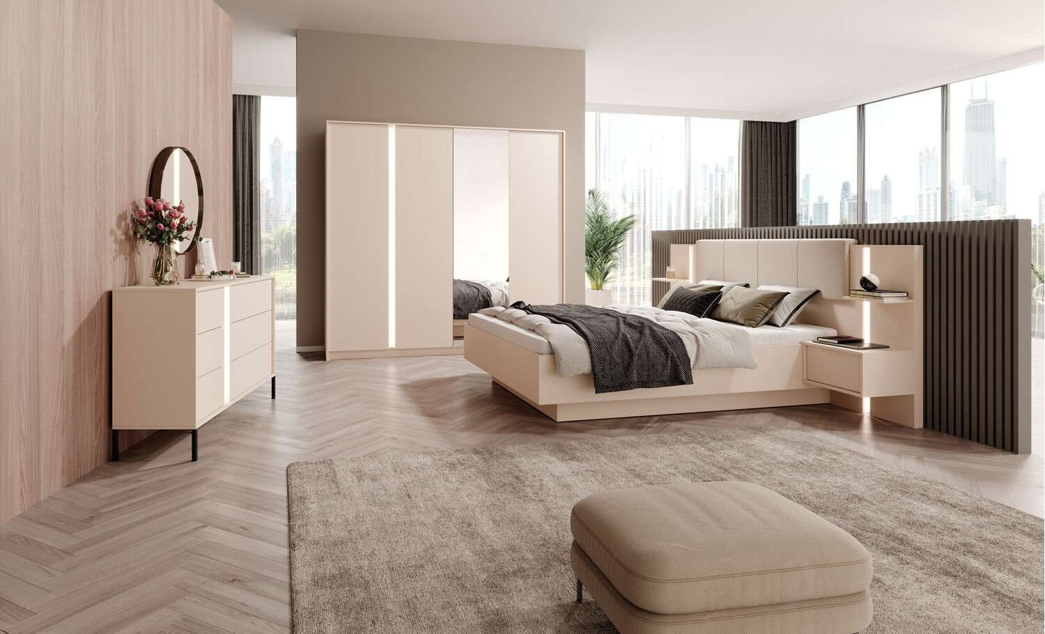 Bed Orltoru 112 With bedside tables