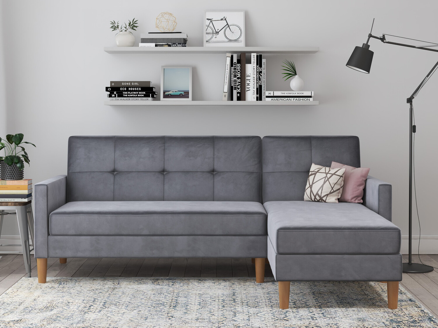 Corner sofa Denton 1179 (Dark grey)