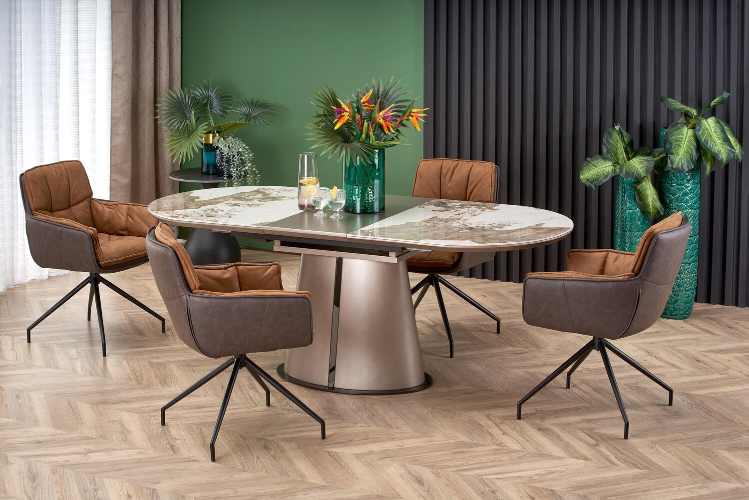 Chair Houston 1548 (Brown + Dark brown)
