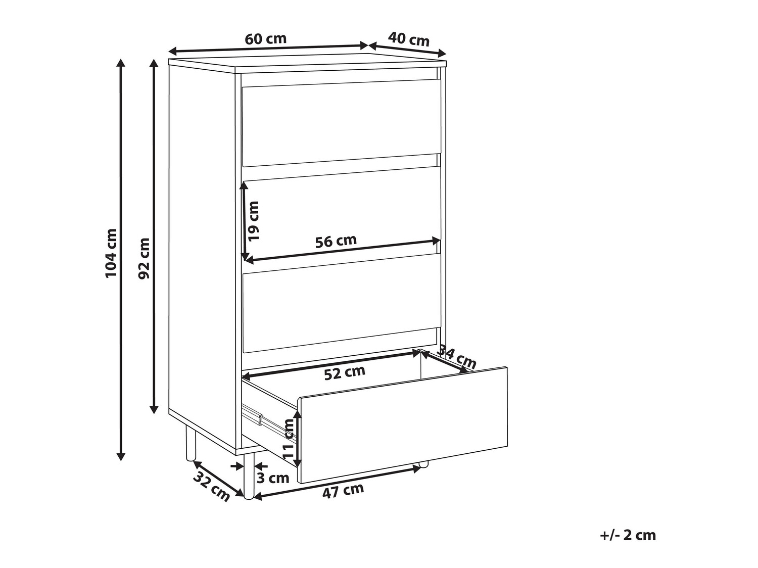 Συρταριέρα Berwyn 554