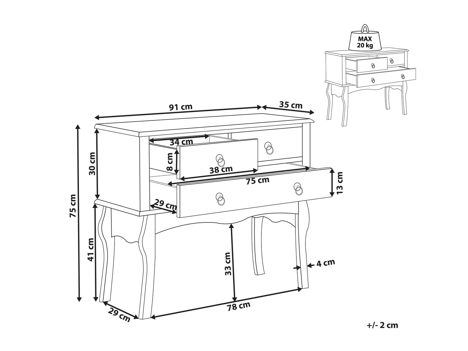 Console table Berwyn 565