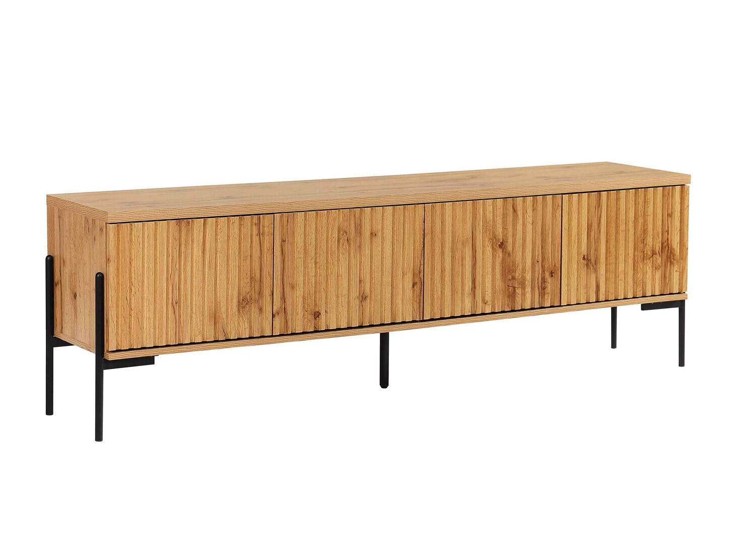 TV stand Denton 1188 (Black + Wotan Oak)