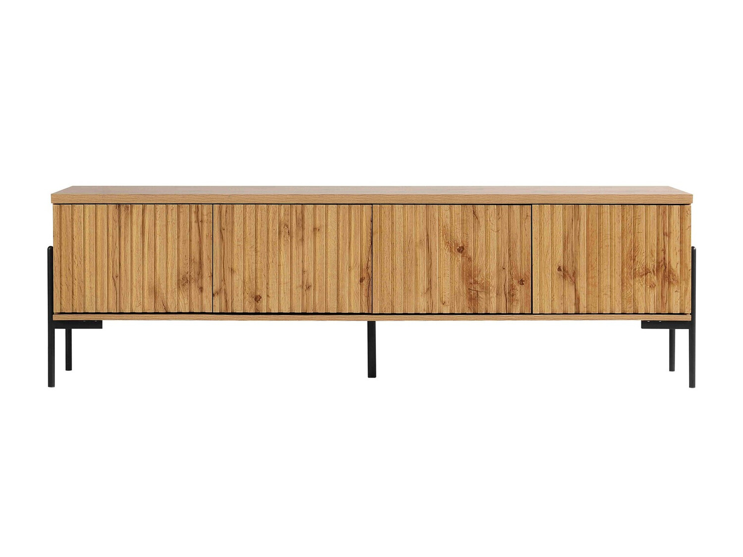TV stand Denton 1188 (Black + Wotan Oak)