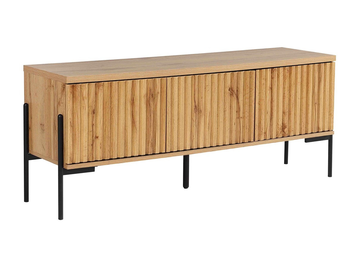 TV stand Denton 1189 (Black + Wotan Oak)