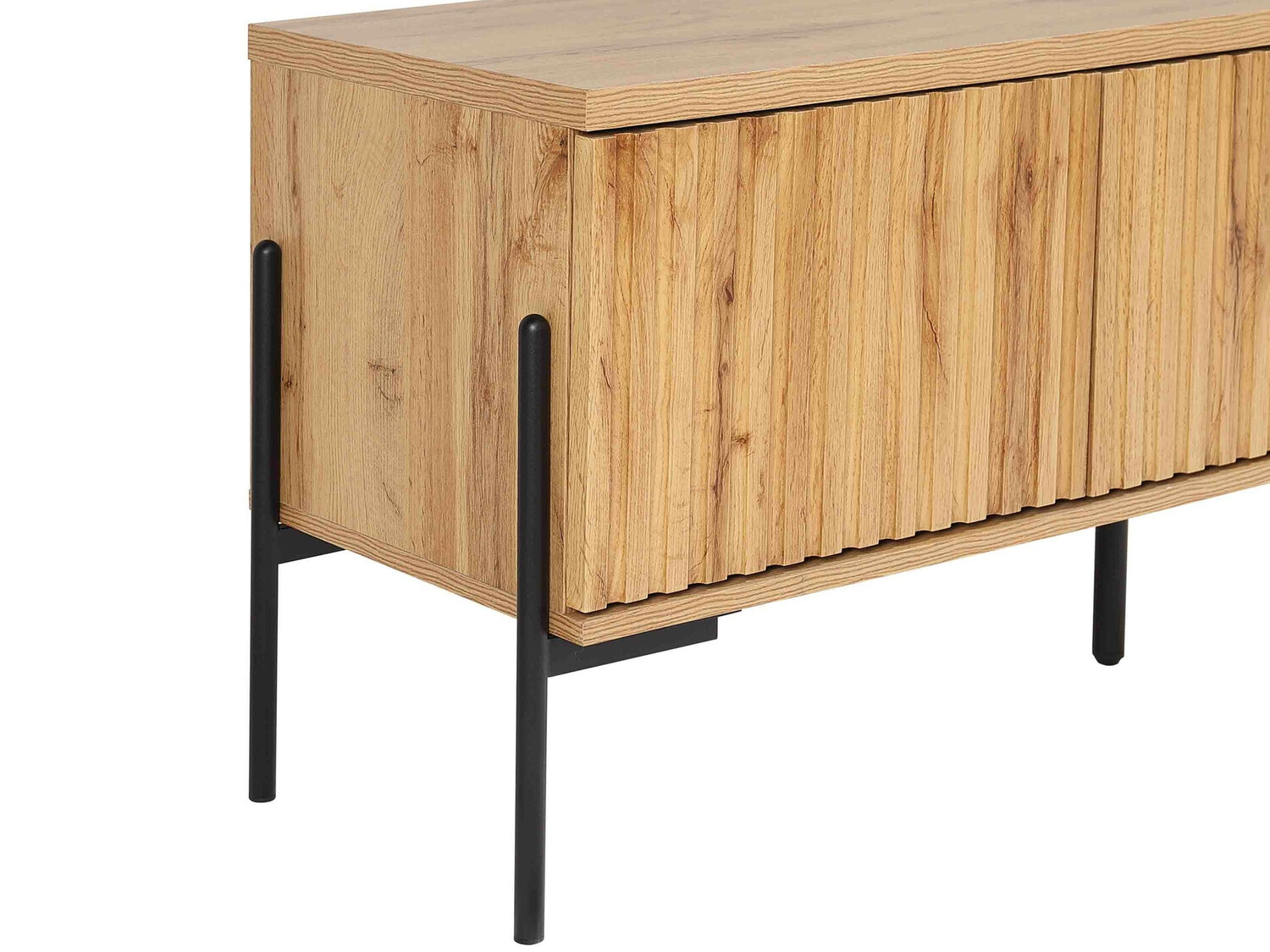 TV stand Denton 1189 (Black + Wotan Oak)