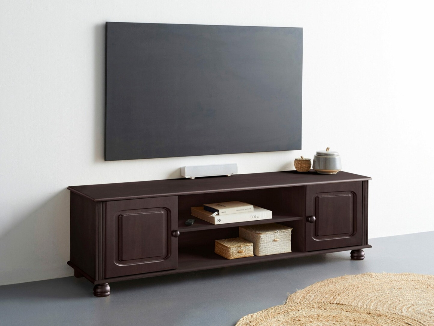TV stand Fenlaru 113 (Dark brown)