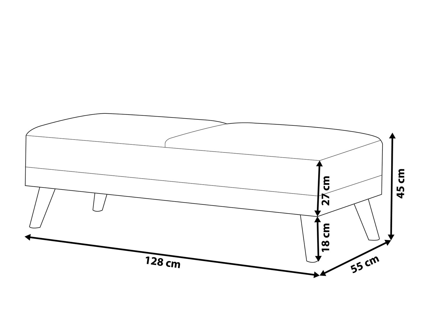 Ταμπουρέ Etlivi 100 (Μαύρο)