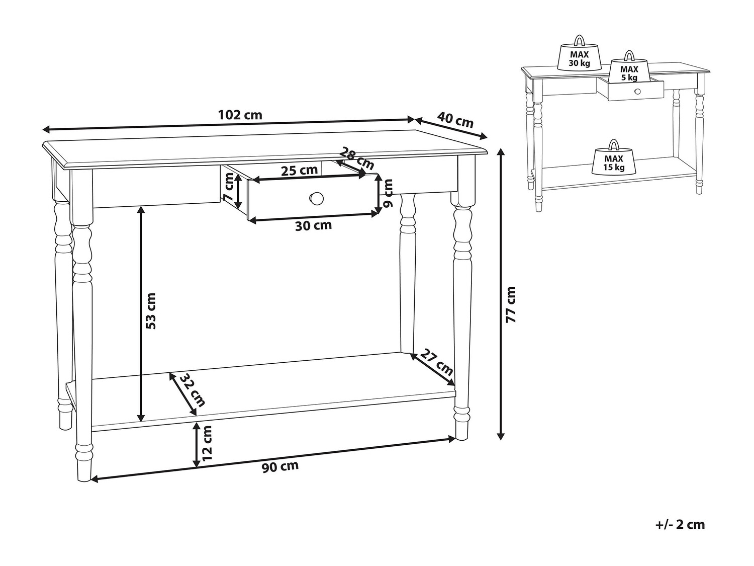 Console table Berwyn 686