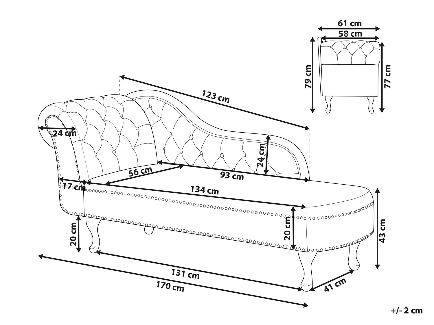 Ανάκλινδρο Berwyn 708 (Μπεζ + Μαύρο)