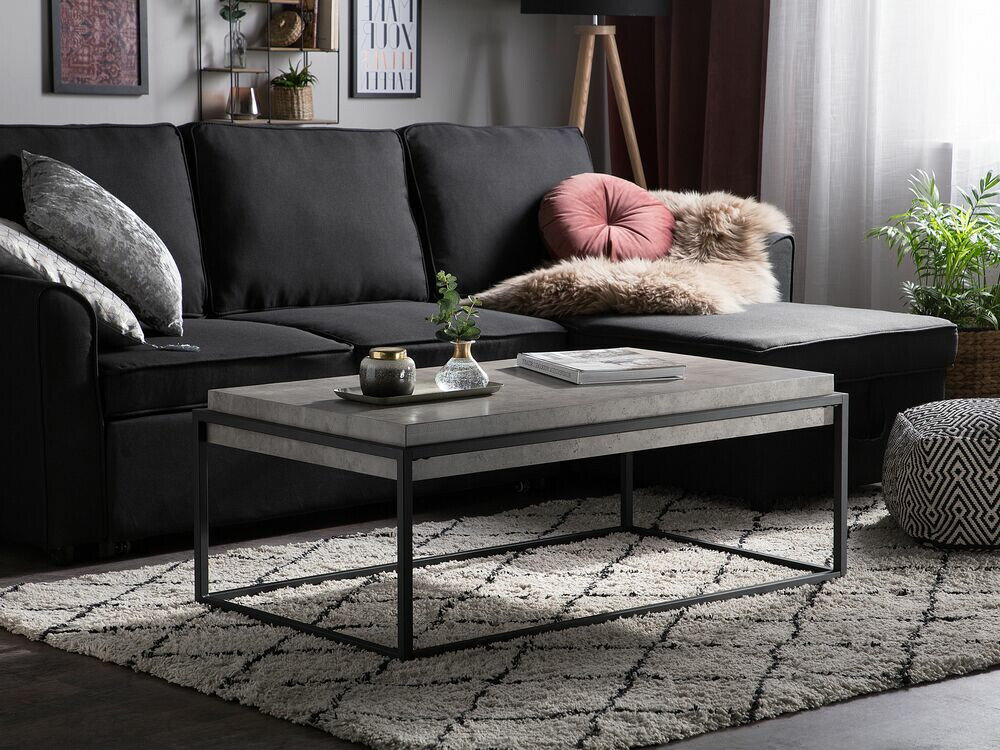 Coffee table Berwyn 704 (Black + Grey)