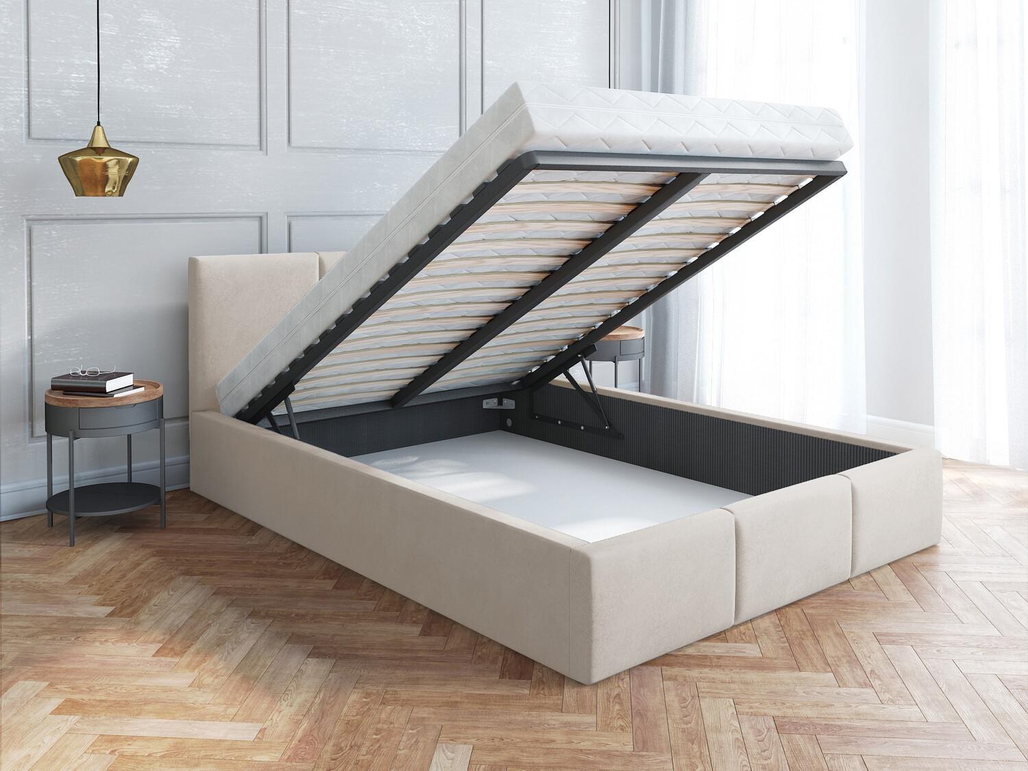Bed Fairfield 109 (Cream)