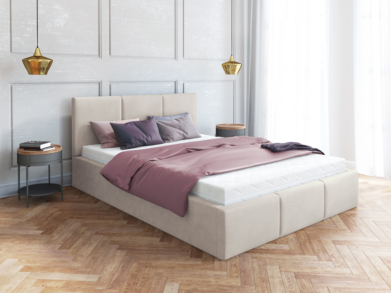 Bed Fairfield 109 (Cream)