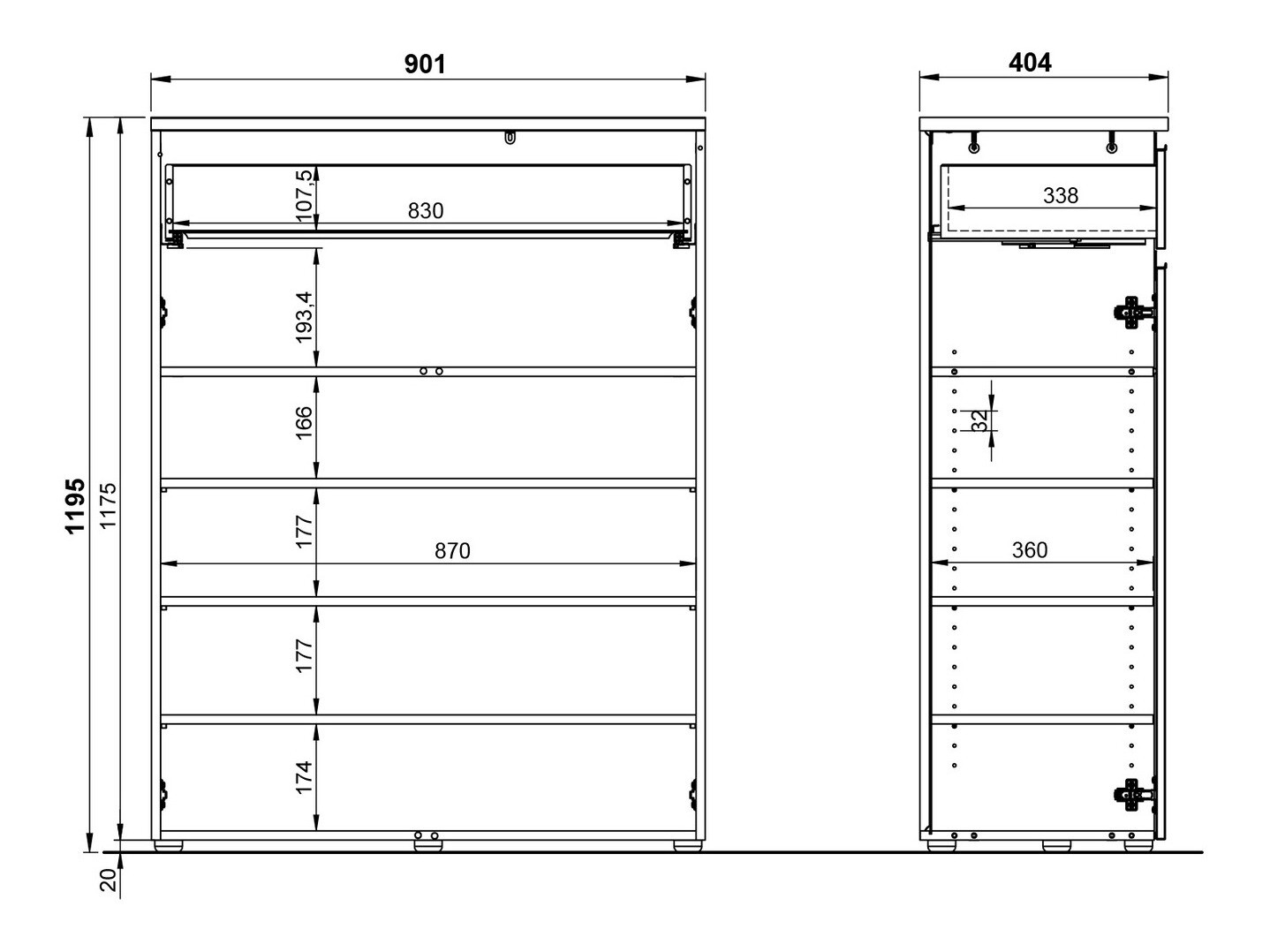 Παπουτσοθήκη Odeliva 104