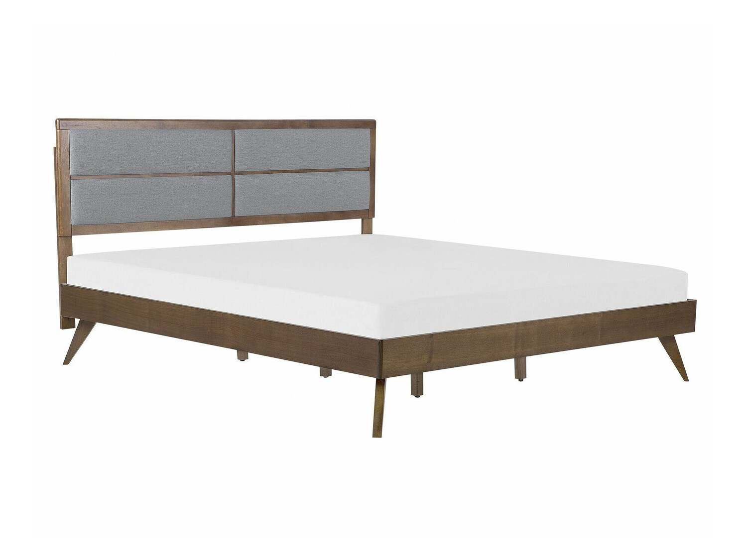 Bed Berwyn 772 (Grey + Dark wood)