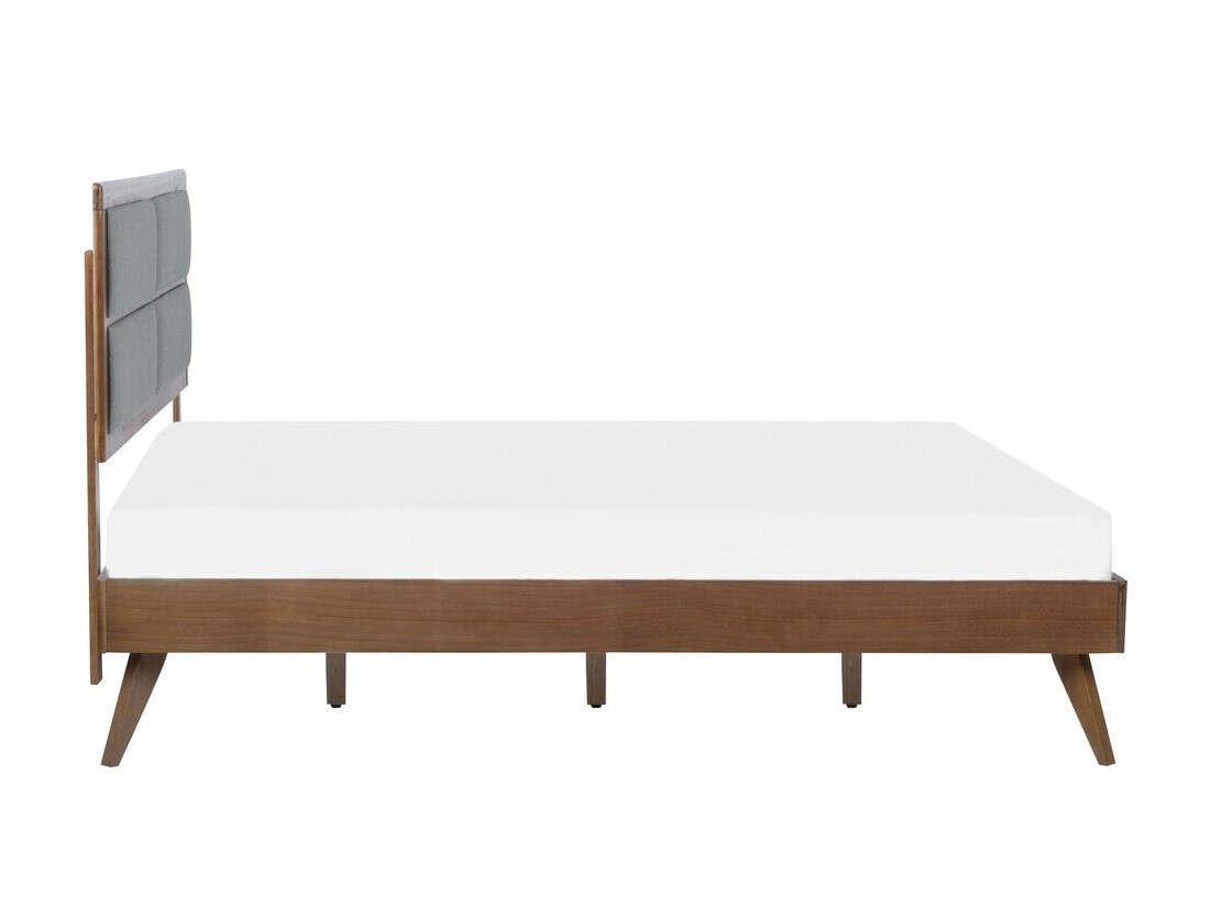 Bed Berwyn 772 (Grey + Dark wood)