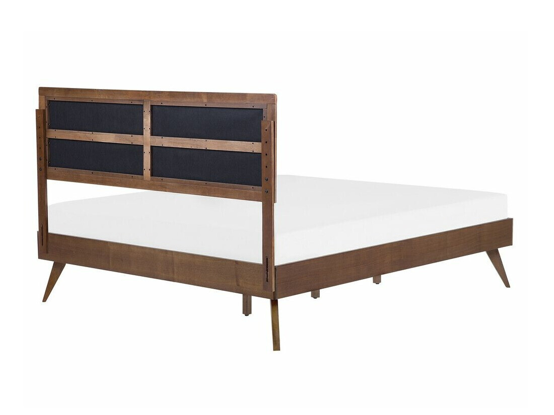 Bed Berwyn 772 (Grey + Dark wood)